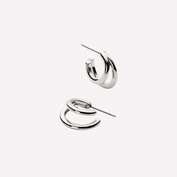 Harmony Duo Earrings in 92.5 Sterling Silver