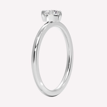 Sweet-heart Ring in Sterling Silver