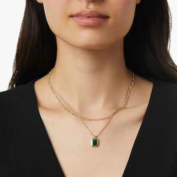 Emerald Ascent Pendant in Sterling Silver