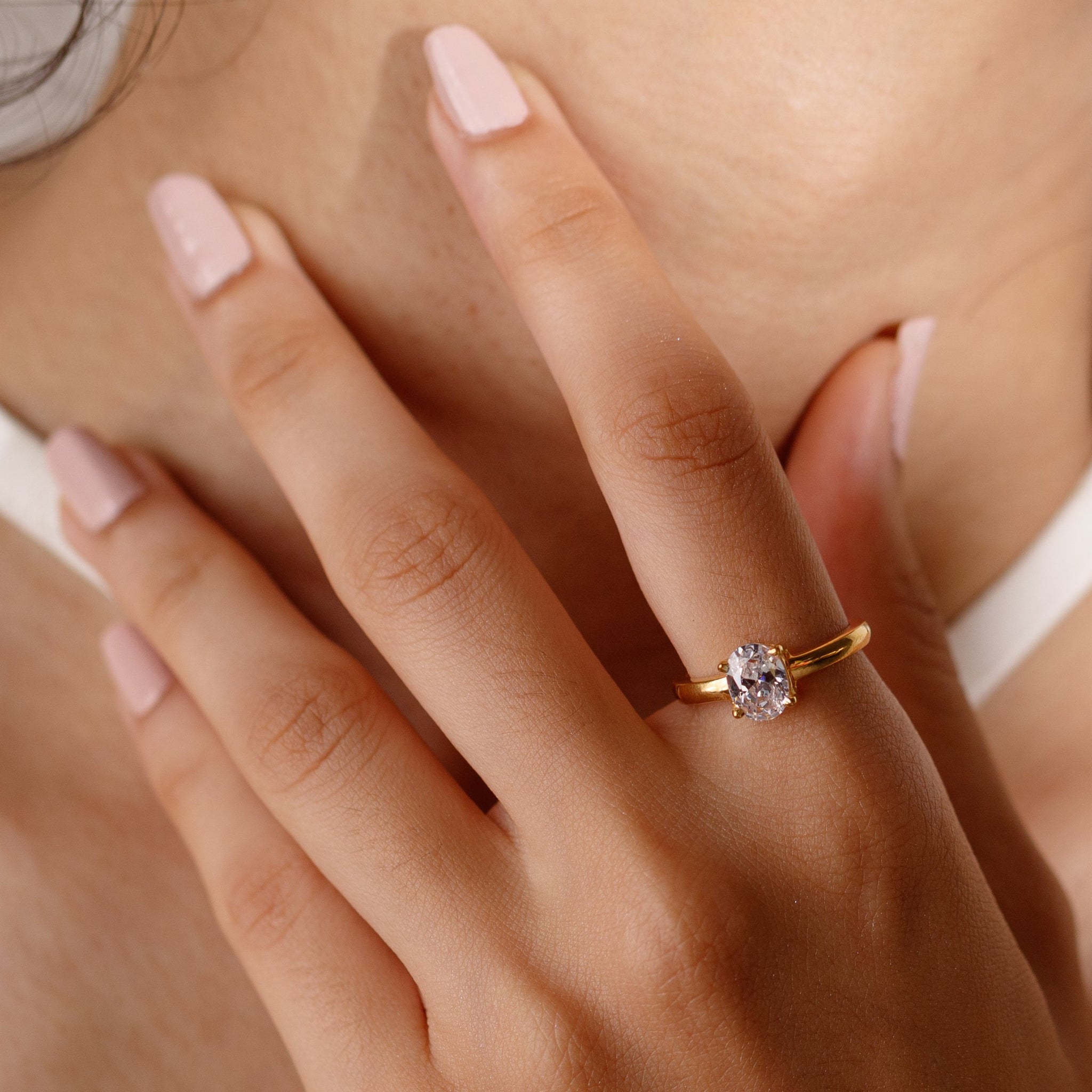 Oval Solitaire Ring