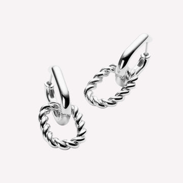 Harmony Duality Sterling Silver Earrings
