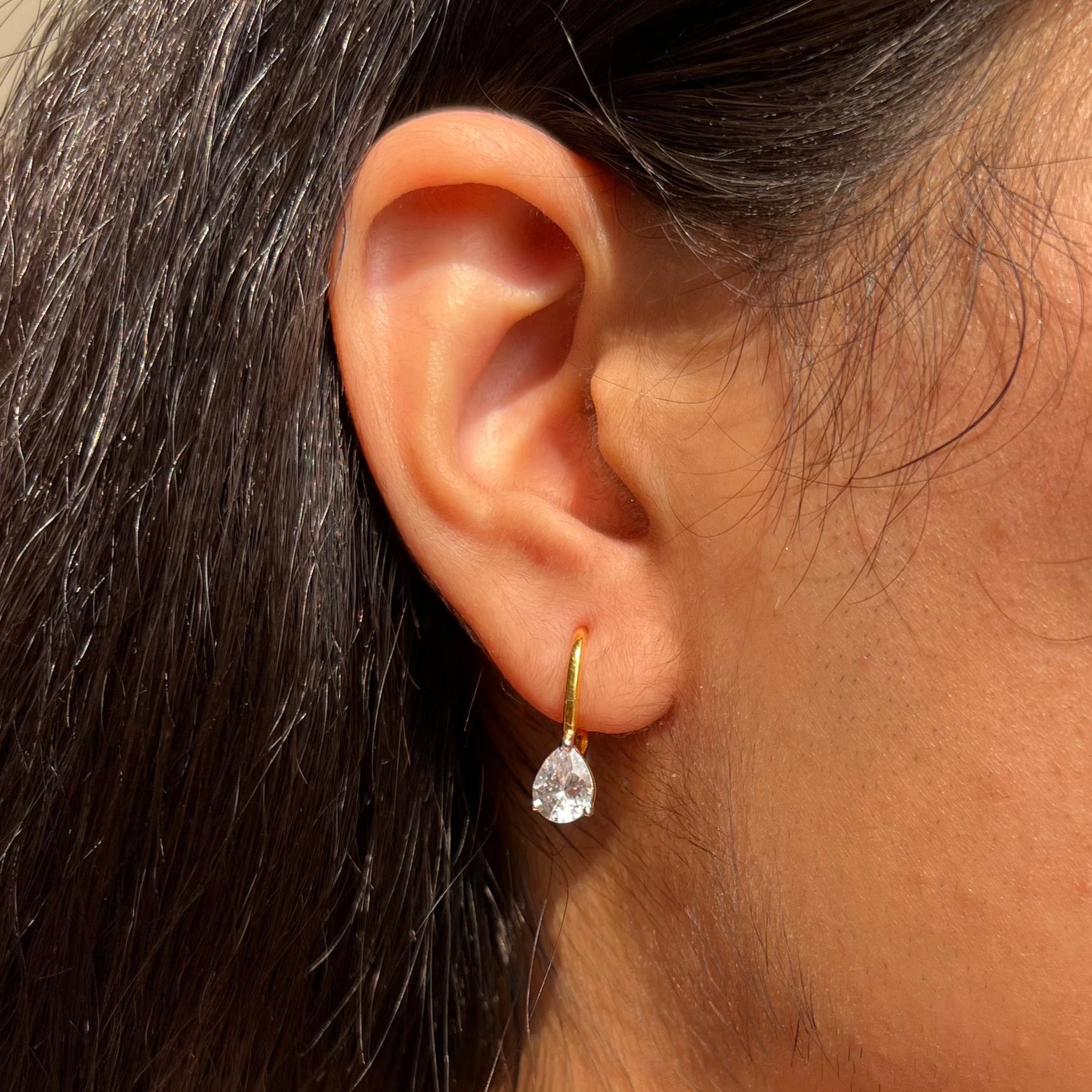 Dandelion Pear Earrings