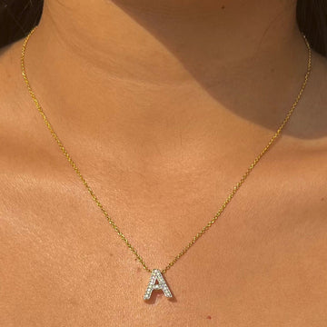 Radiant Initial Necklace