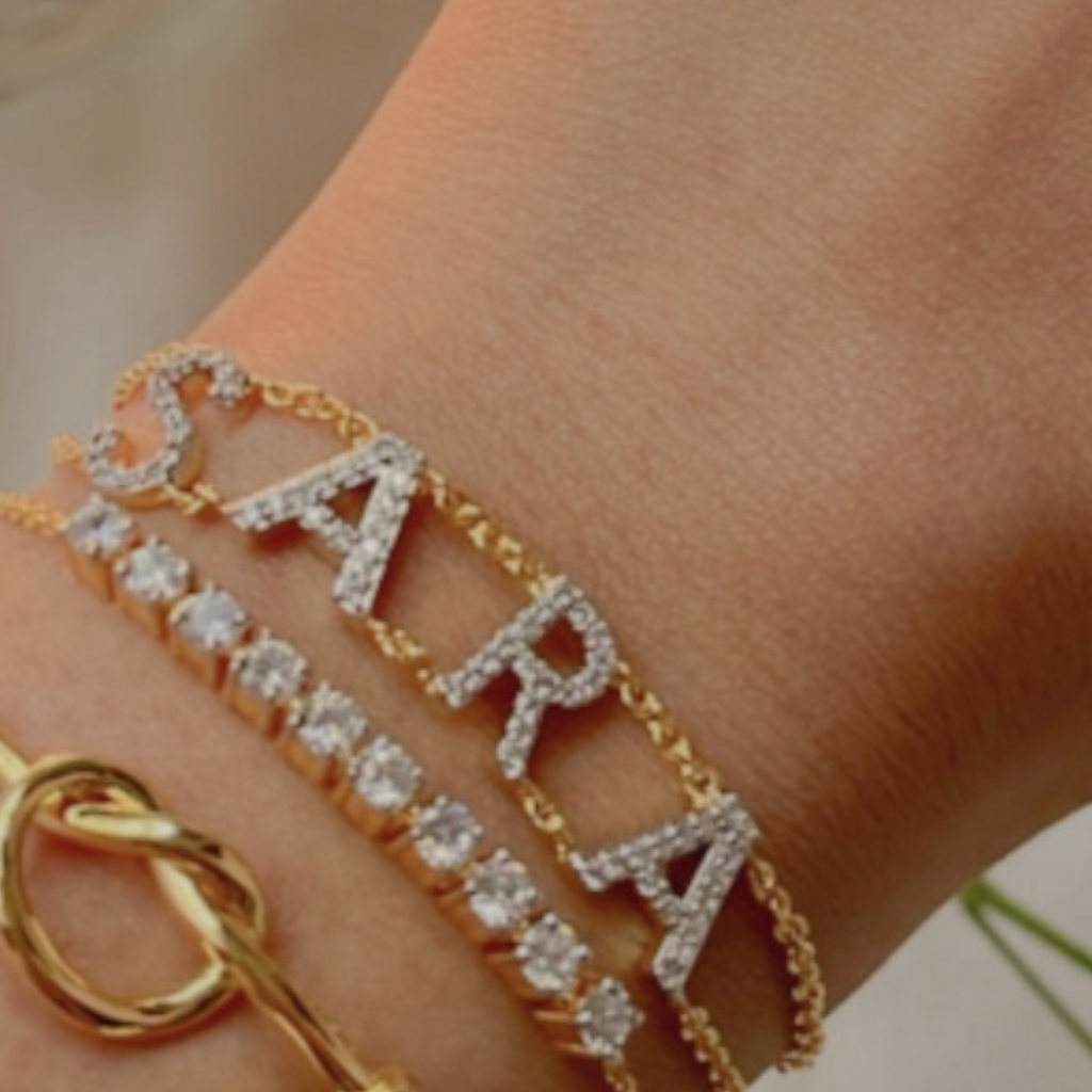 Buy Name Bracelets | Gold Name Bracelet Designs For Girls & Boys Online |  CaratLane