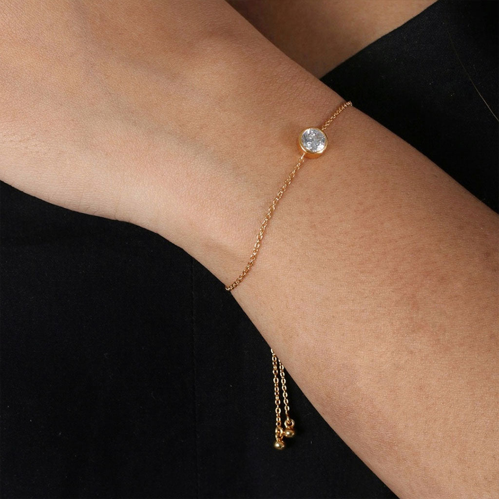 Solitaire Diamond Bracelet – Alev Jewelry